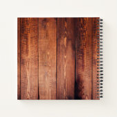 Aangepast fotocollage, geregenereerd hout notitieboek (Achterkant)