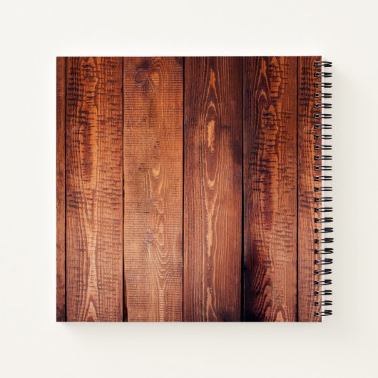Aangepast fotocollage, geregenereerd hout notitieboek (Achterkant)