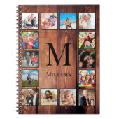 Aangepast fotocollage, geregenereerd hout notitieboek (Voorkant)