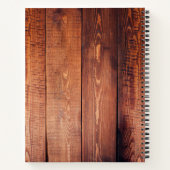 Aangepast fotocollage, geregenereerd hout notitieboek (Achterkant)