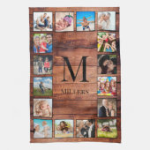 Aangepast fotocollage, geregenereerd hout theedoek (Verticaal)