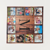 Aangepast fotocollage, geregenereerd hout wandkleed (Voorkant (horizontaal))