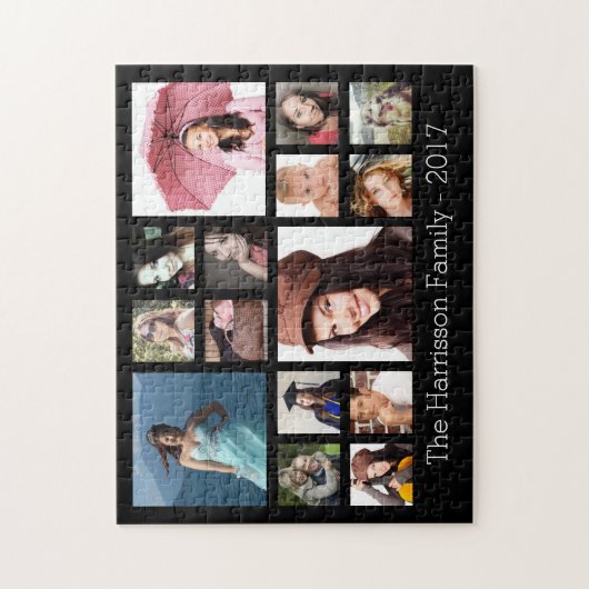 Aangepast fotocollage legpuzzel (Verticaal)