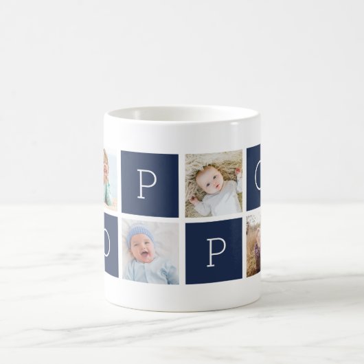 Aangepast fotocollage met foto oploper koffiemok (Center)