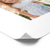 Aangepast fotocollage monogram modern thema poster (Hoek)