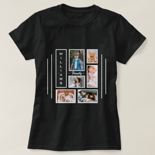 Aangepast fotocollage-ontwerp voor dames t-shirt (Design voorkant)
