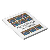 Aangepast fotocollage opa 9 notitieblok (Schuin)