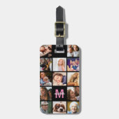 Aangepast fotocollage reizen bagagelabel (Voorkant verticaal)