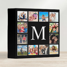 Aangepast fotocollage, speciaal aangepast zwart 1 1/2" multomap