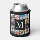 Aangepast fotocollage, speciaal aangepast zwart blikjeskoeler (Blikje Voorkant)