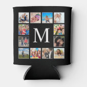 Aangepast fotocollage, speciaal aangepast zwart blikjeskoeler (Voorkant)