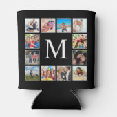 Aangepast fotocollage, speciaal aangepast zwart blikjeskoeler (Achterkant)