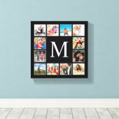 Aangepast fotocollage, speciaal aangepast zwart canvas afdruk (Insitu (Houten vloer))