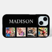 Aangepast fotocollage, speciaal aangepast zwart Case-Mate iPhone case (Achterkant (horizontaal))