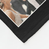 Aangepast fotocollage, speciaal aangepast zwart fleece deken (Hoek)