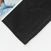 Aangepast fotocollage, speciaal aangepast zwart fleece deken (Hoek)