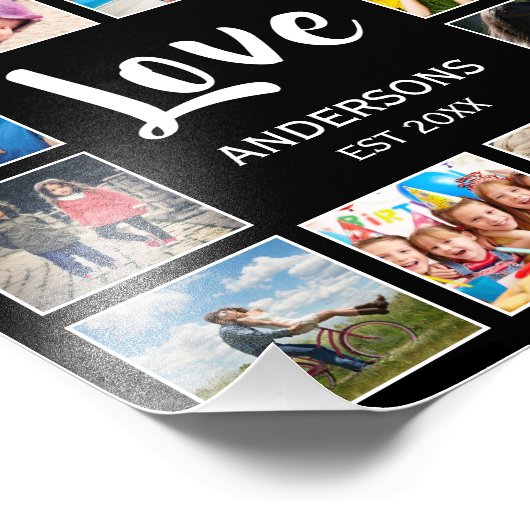 Aangepast fotocollage, speciaal aangepast zwart foto afdruk (Hoek)