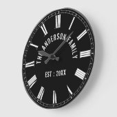 Aangepast fotocollage, speciaal aangepast zwart grote klok (Hoek)