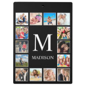 Aangepast fotocollage, speciaal aangepast zwart klembord (Achterkant)