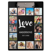 Aangepast fotocollage, speciaal aangepast zwart klembord (Voorkant)