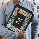 Aangepast fotocollage, speciaal aangepast zwart laptop sleeve<br><div class="desc">Creëer uw eigen persoonlijke 14 foto-collage,  laptophoes achtergrond. De laptophoes bevat ook uw monogram. Voeg uw favoriete foto's,  design of kunstwerken toe aan iets echt unieks te creëer.</div>