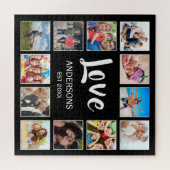 Aangepast fotocollage, speciaal aangepast zwart legpuzzel (Horizontaal)