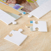 Aangepast fotocollage, speciaal aangepast zwart legpuzzel (Zijkant)