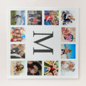 Aangepast fotocollage, speciaal aangepast zwart legpuzzel (Horizontaal)