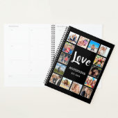 Aangepast fotocollage, speciaal aangepast zwart planner (Display)