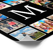 Aangepast fotocollage, speciaal aangepast zwart poster (Hoek)