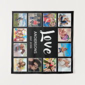 Aangepast fotocollage, speciaal aangepast zwart wandkleed (Voorkant (horizontaal))