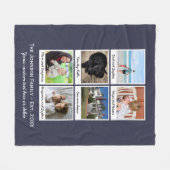 Aangepast fotocollage-startpagina voor de familie fleece deken (Voorkant (Horizontaal))