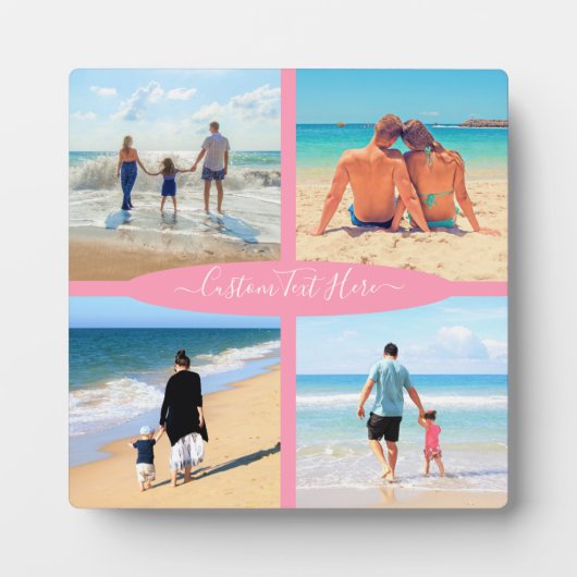 Aangepast fotocollage tekstplaque - familieherinne fotoplaat (Voorkant)