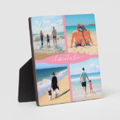 Aangepast fotocollage tekstplaque - familieherinne fotoplaat (Voorkant)