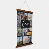 Aangepast fotocollage Valentijn voor moderne liefd Hangend Wandkleed (Gebogen)