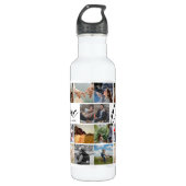 Aangepast fotocollage Valentijn voor moderne liefd Waterfles (Voorkant)
