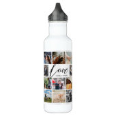 Aangepast fotocollage Valentijn voor moderne liefd Waterfles (Links)