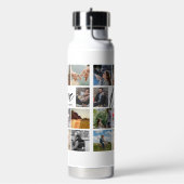 Aangepast fotocollage Valentijn voor moderne liefd Waterfles (Links)