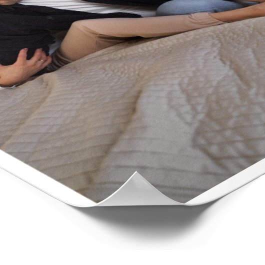 Aangepast fotocollage van 3 families poster (Hoek)