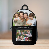 Aangepast fotocollage zwart bedrukte rugzak