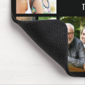 Aangepast fotocollage zwart muismat (Hoek)