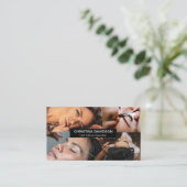 Aangepast fotocontact voor Lash en Brow Specialist Visitekaartje (Staand voorkant)