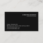 Aangepast fotocontact voor Lash en Brow Specialist Visitekaartje (Achterkant)