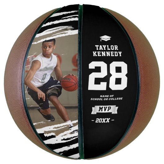 Aangepast fotoeinde van seizoen MVP Basketbal (Verticaal)