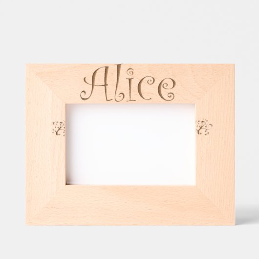 Aangepast fotoframe Alice / Custom frame Gegraveerde Lijstjes (Voorkant)