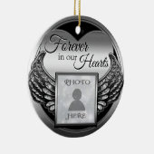 Aangepast fotogedenkteken keramisch ornament (Rechts)
