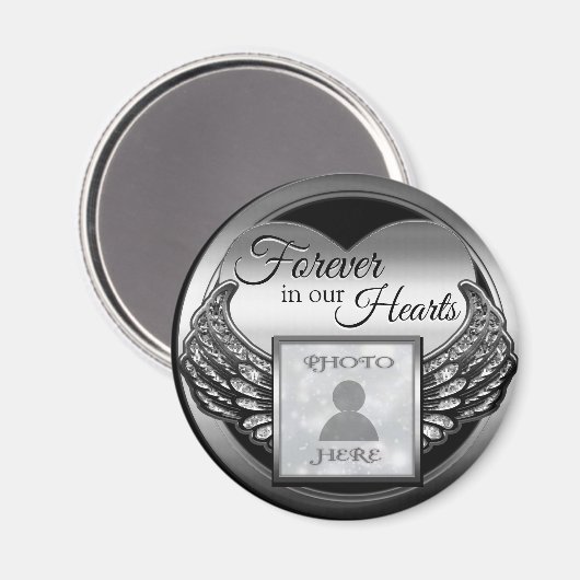 Aangepast fotogedenkteken magneet (Voorkant / Achterkant)