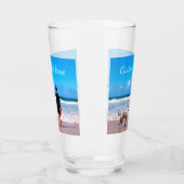 Aangepast fotoglas met uw foto's en tekst glas (Links)