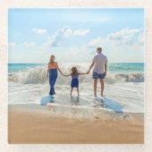 Aangepast fotoglas Onderzetter je favoriete foto's Glazen Onderzetter (Voorkant)