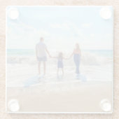 Aangepast fotoglas Onderzetter je favoriete foto's Glazen Onderzetter (Achterkant)